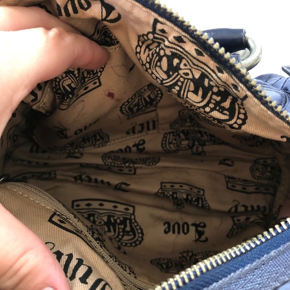 Y2K early 2k all over print Juicy Couture drawstring sporty shoulder bag purse - Picture 7 of 9